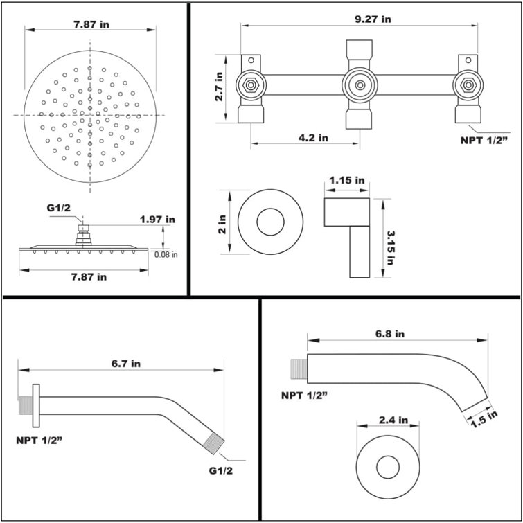 Plumbing N Parts Complete Shower System Wayfair Canada